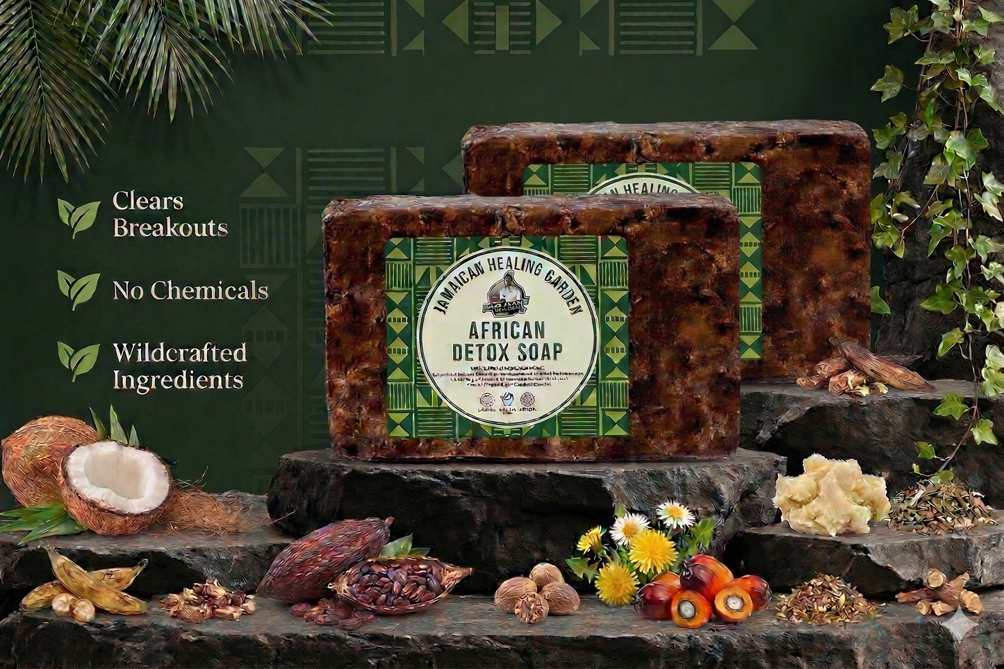 6x African Detox Soap (6 bars)